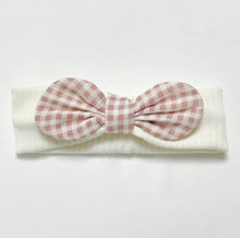 Load image into Gallery viewer, Check Bow Headband