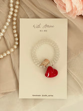 Load image into Gallery viewer, Red Heart Hair Tie