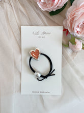 Load image into Gallery viewer, Apricot Heart Hair Tie