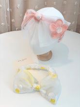 Load image into Gallery viewer, French Embroidery Flower Head Band / Baby Line
