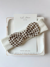 Load image into Gallery viewer, Check Bow Headband