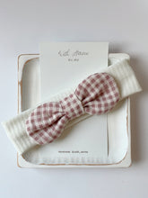 Load image into Gallery viewer, Check Bow Headband