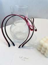 Load image into Gallery viewer, Leather Bow Hairband