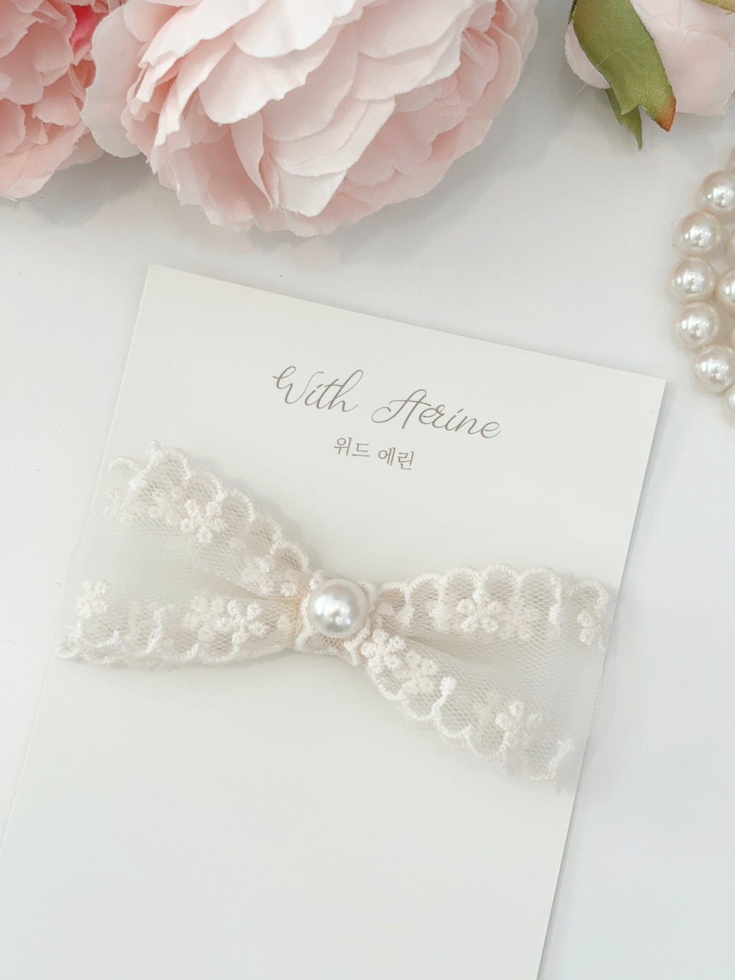 Lace double bow / Single Item