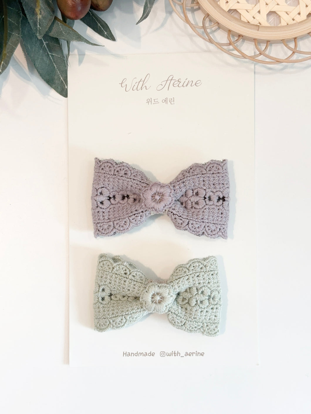 Lilac Bow/ Single Item [Baby Line]