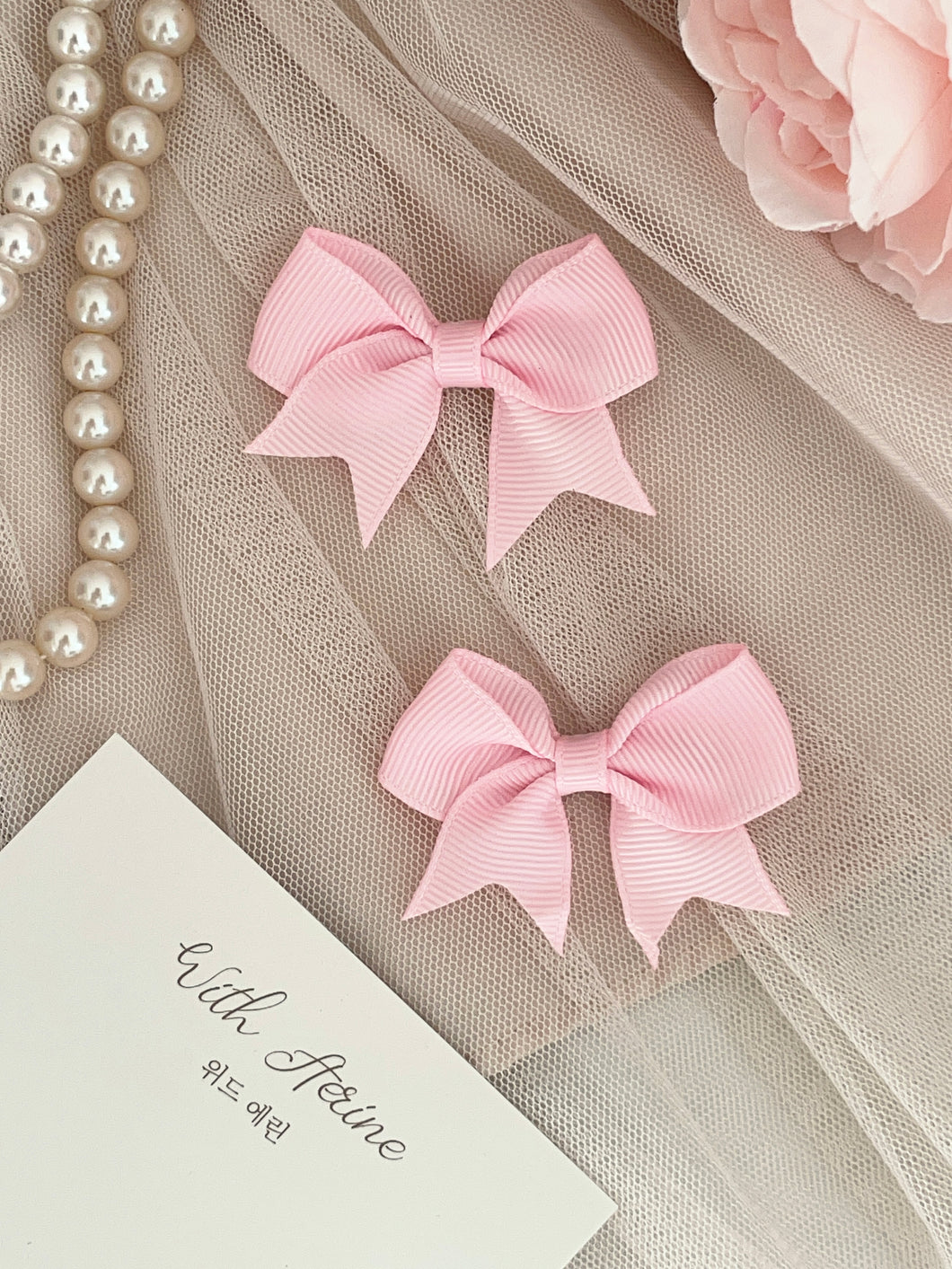 Classic Bow Apricot  /Set of 2 [Baby Line]