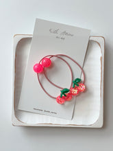 Load image into Gallery viewer, Cherry Hair Tie  / Set of 2
